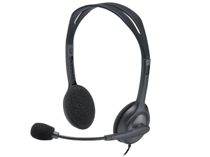 H111 Stereo Headset - Hitam