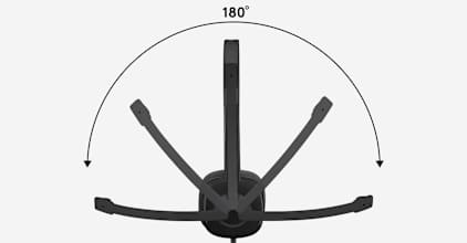 Microphone pivotant à 180 degrés Logitech H151