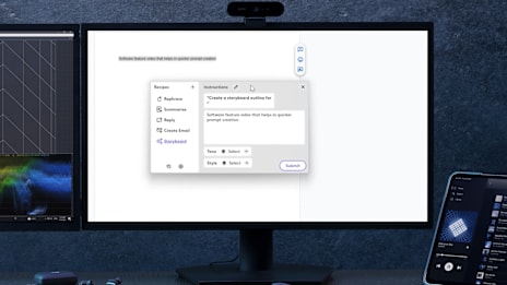 Instant access to prompts with your MX Keys S and Logi AI Prompt Builder