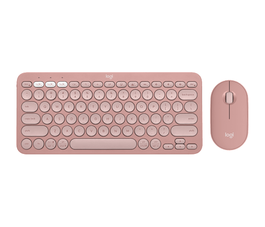 Logitech Pebble 2 compact wireless keyboard and mouse for a small desk