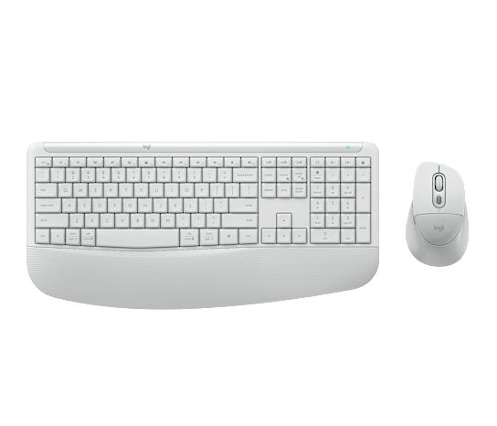 Logitech signature comfort plus mk880 | bela | bluetooth easy-switch | udoben naslon za dlani | slo g. | komplet tipkovnice in miške 1 Logitech signature comfort plus mk880 bela brezžična tipkovnica in miška