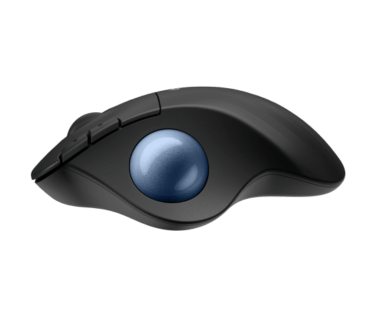 Logitech ergo m575s | bluetooth in logi bolt | tiho klikanje | grafitna ergonomska trackball miška 2 Logitech ergo m575s grafitna miška s stransko sledilno kroglico
