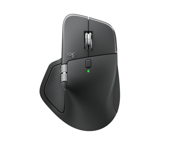 Logitech mx master 4 | bluetooth in logi bolt usb-c | darkfield 8000 dpi | haptika in magspeed | grafitna brezžična miška 2 Logitech mx master 4 grafitna brezžična miška – pogled od zgoraj