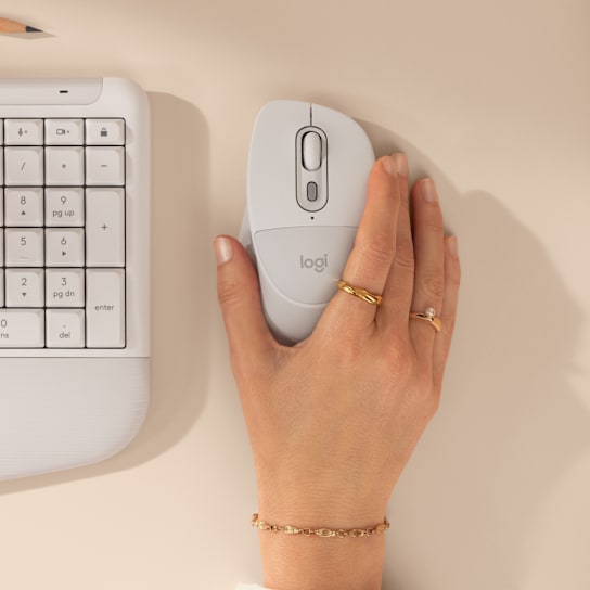 Logitech signature comfort plus mk880 | bela | bluetooth easy-switch | udoben naslon za dlani | slo g. | komplet tipkovnice in miške 3 Logitech signature comfort plus mk880 miška z udobnim oprijemom