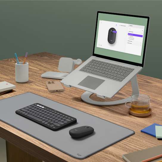 Logitech pebble 2 m350s grafitna miška z aplikacijo logi options plus