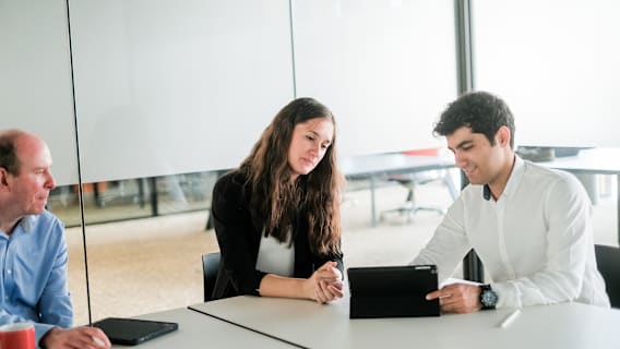 Samantha Anderson in meeting room