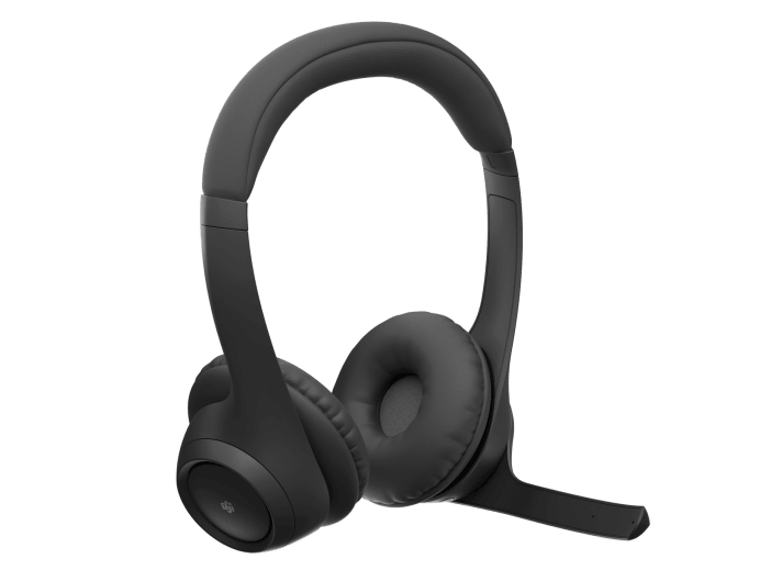 Logitech zone 305 črne poslovne slušalke stranski pogled