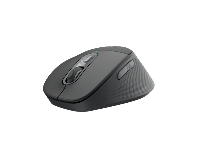 Logitech m850 l for business | bluetooth in logi bolt usb-c | tiha ergonomska miška | grafitna | poslovna miška 2 Logitech m850 l for business ergonomska miška s stranskimi gumbi in gumiranim oprijemom