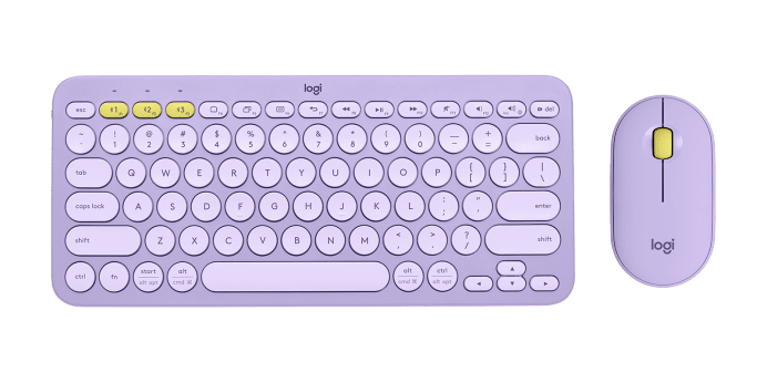 K380 MULTI-DEVICE KEYBOARD + M350 PEBBLE MOUSE View 1