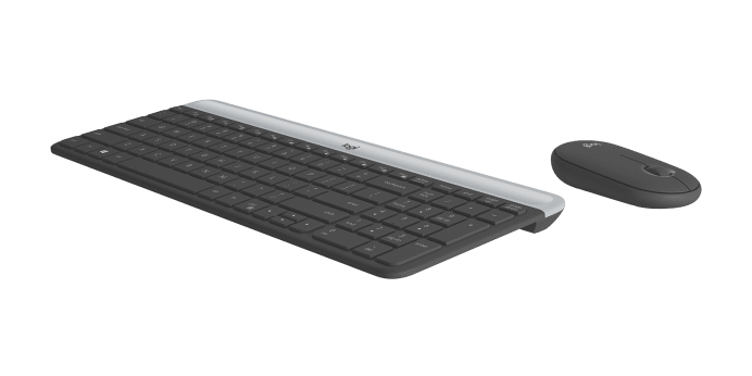 Combo de teclado slim e mouse sem fio MK470 Exibir 2