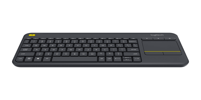 K400 Plus Wireless Touch Keyboard Exibir 2