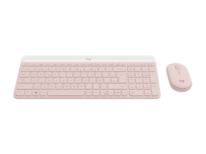 Kit di mouse e tastiera wireless ultrasottili MK470 Visualizza 2