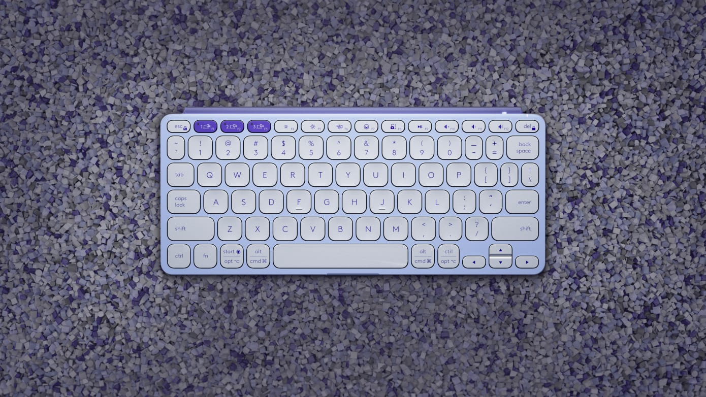 Logitech 羅技 Keys to Go 2 藍牙鍵盤 便攜無線鍵盤 - 繁體, 紫