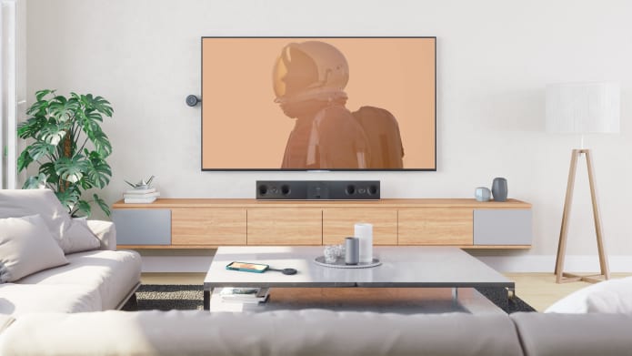 Livingroom with media using OnePres