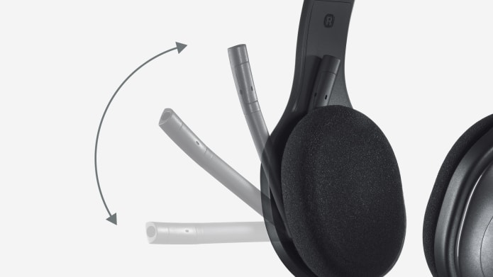 H800 audífonos de diadema con Bluetooth inalámbricos, por sobre la cabeza,  biaurales, rango de 4 pies, color negro, Negro