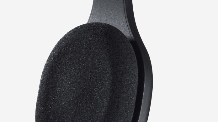 close up shot of headset earpad cushions