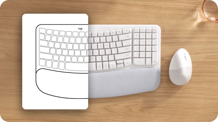 Wave Keys wireless ergonomic keyboard