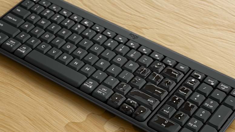 Logitech mk250 tipkovnica z odpornostjo na manjša politja
