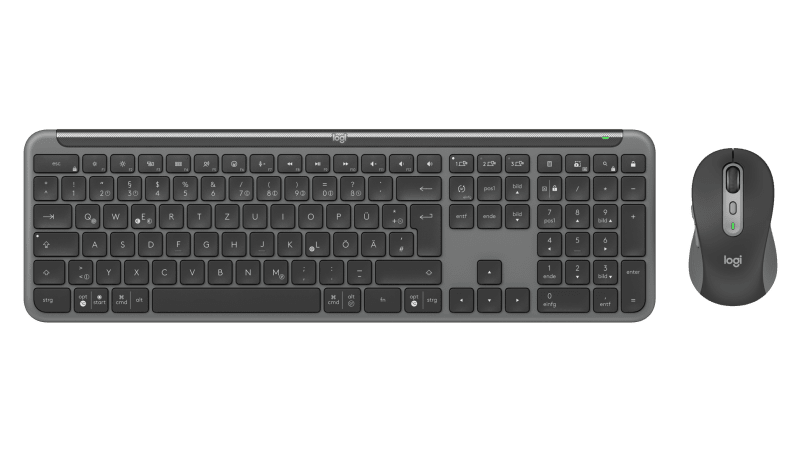 Logitech Signature Slim MK950 Per Business – Kit Tastiera E Mouse Wireless, Layout Tedesco QWERTZ, Colore Grafite - 3