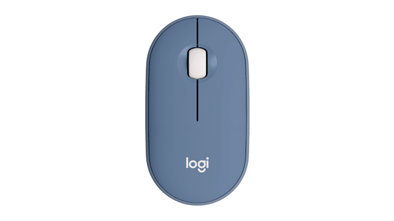 4600875:Logitech souris sans fil Pebble M350, blanche
