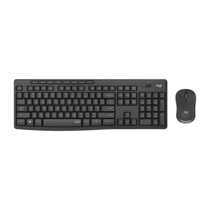 Keyboard and Mouse Included Logitech USB Headset H390 with Noise Cancelling Mic & MK270 Wireless Keyboard and Mouse Combo Long Battery Life 