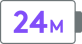 icono de 24 meses de duración de baterías