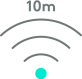 pictogram voor verbinding van 10 m