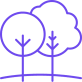 Purple tree icon