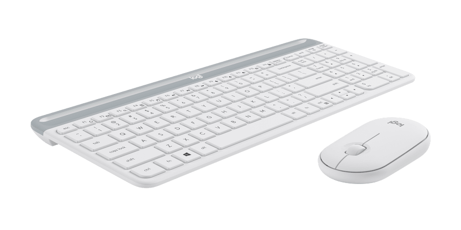 Slim Wireless Keyboard and Mouse Combo MK470 Off-white 5